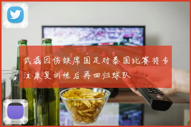 武磊因伤缺席国足对泰国比赛将专注康复训练后再回归球队